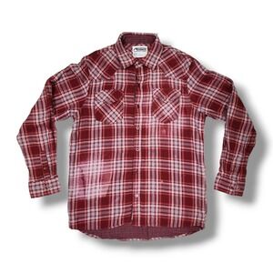 Mountain‎ Khakis Flannel Red Plaid Button Up Long Sleeve Shirt Men's M